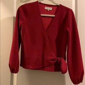 madewell wrap top